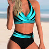 Alma™ | Conjunto de bikini con cuello halter y estampado