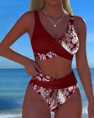 ESTER™ |Bikini Contraste Color Moda Floral