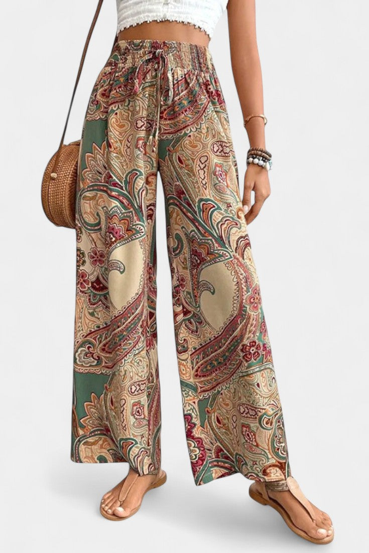 Vitoria Pantalones de Verano de Pierna Ancha
