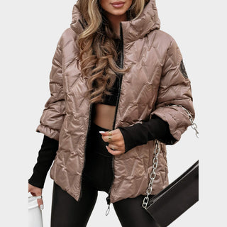 Christina™ | Chaqueta con capucha estilo patchwork