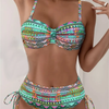 MILAGROS™ | Conjunto de bikini con estampado étnico sexy