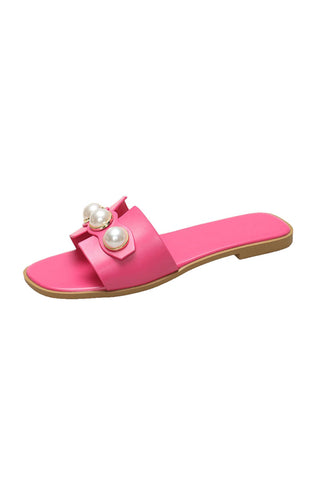 Zapatillas Planas de Perlas