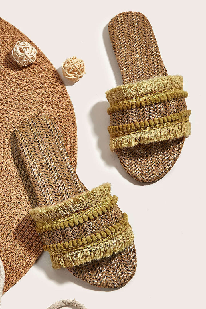 Zapatillas con Flecos