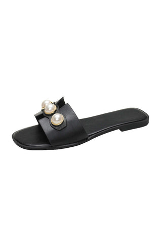 Zapatillas Planas de Perlas