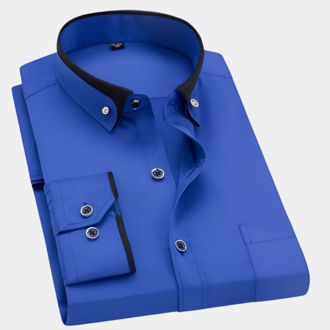 Don™ | Camisa azul clara de hombre con cuello
