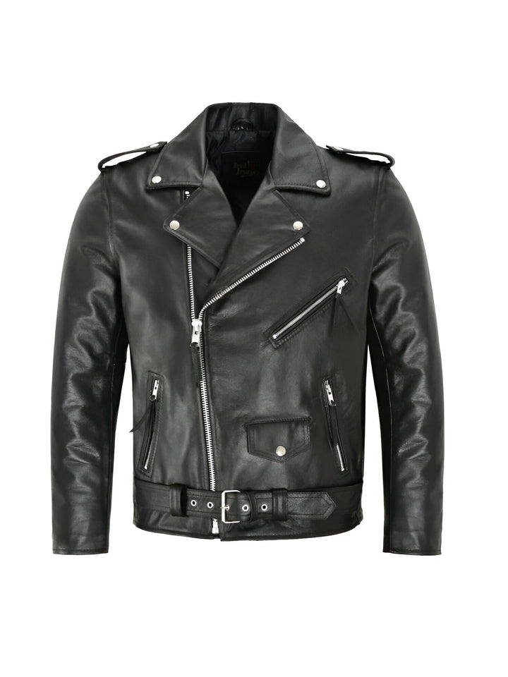 Austin™ | Chaqueta de Cuero Clásica Biker