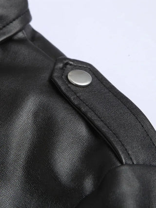Austin™ | Chaqueta de Cuero Clásica Biker