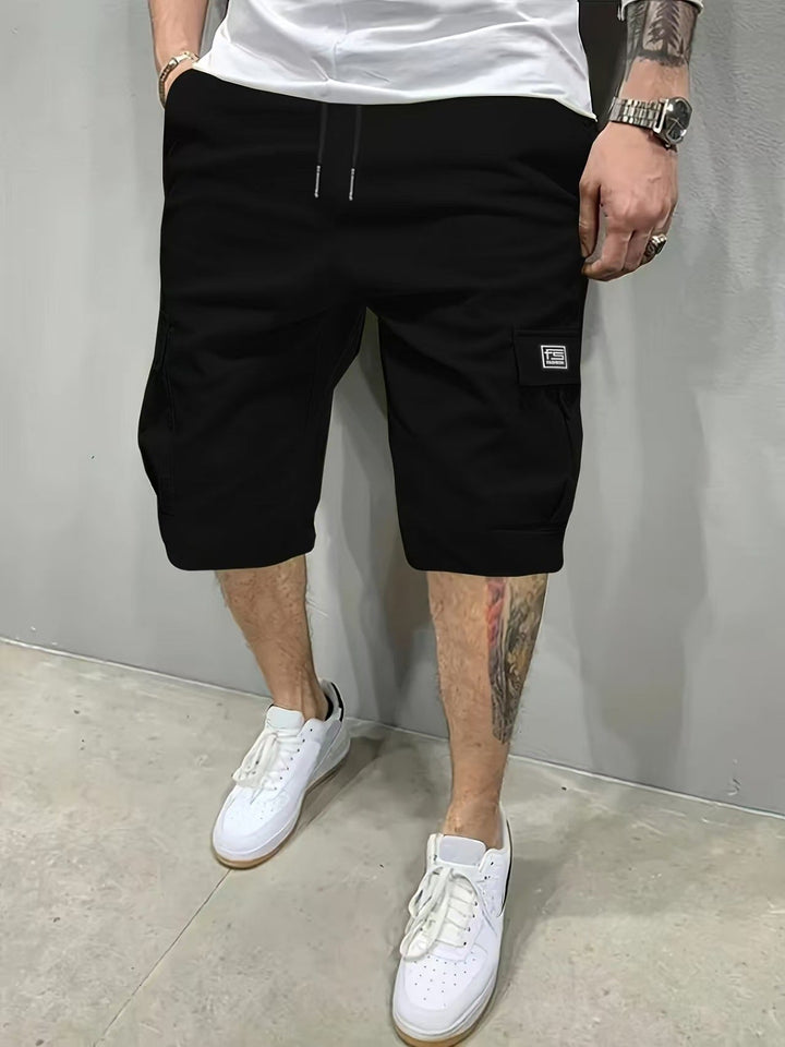 Pantalones cortos tipo cargo para hombre