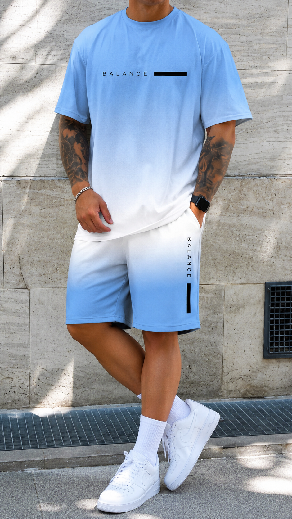 Conjunto con degradado de colores veraniegos
