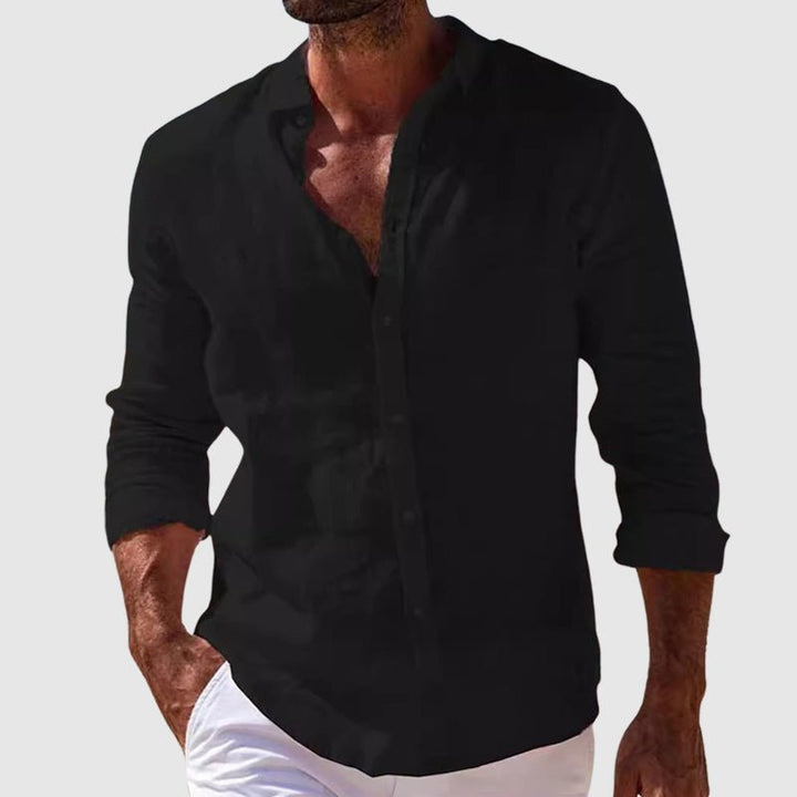Elegante camisa de lino