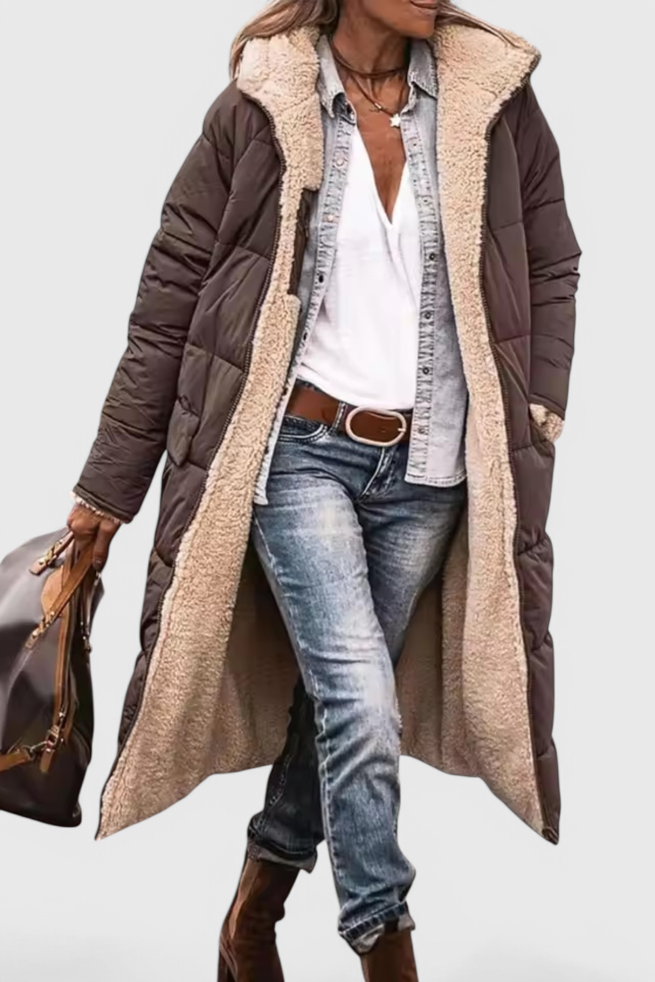 Blanca | Abrigo Suave y Acolchada para Comodidad