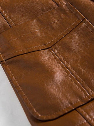 Jonas™ | Chaqueta de cuero color caramelo