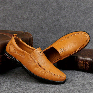 Elegantes mocasines de piel
