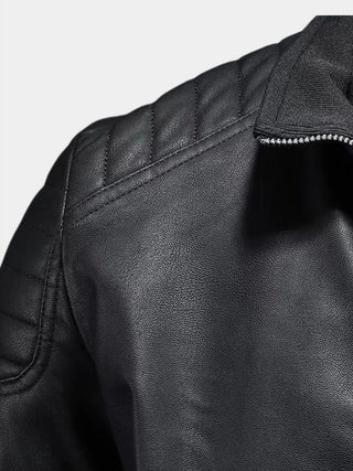 Luca™ | Chaqueta de Cuero con Cremalleras
