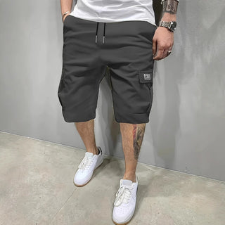 Pantalones cortos tipo cargo para hombre