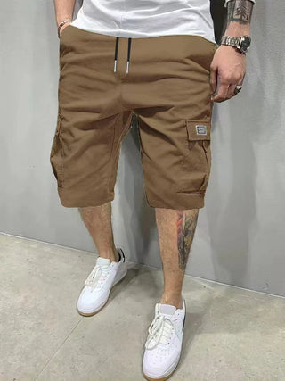 Pantalones cortos tipo cargo para hombre