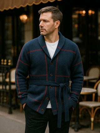 Rom™ | Chaqueta de punto con cinturón