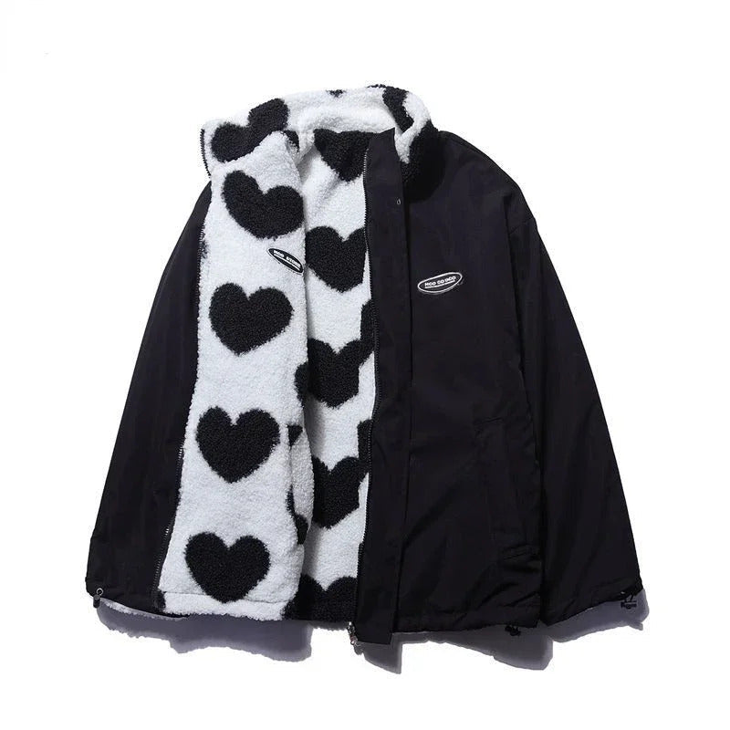 Rosa™ | Chaqueta Reversible con Corazones