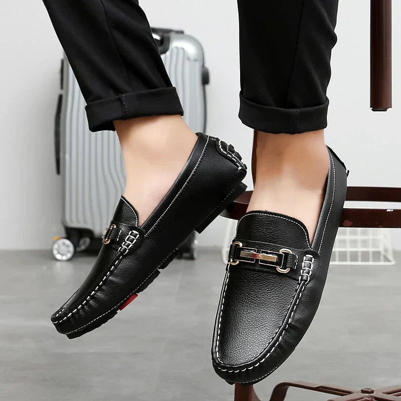 Mocasines de piel auténtica
