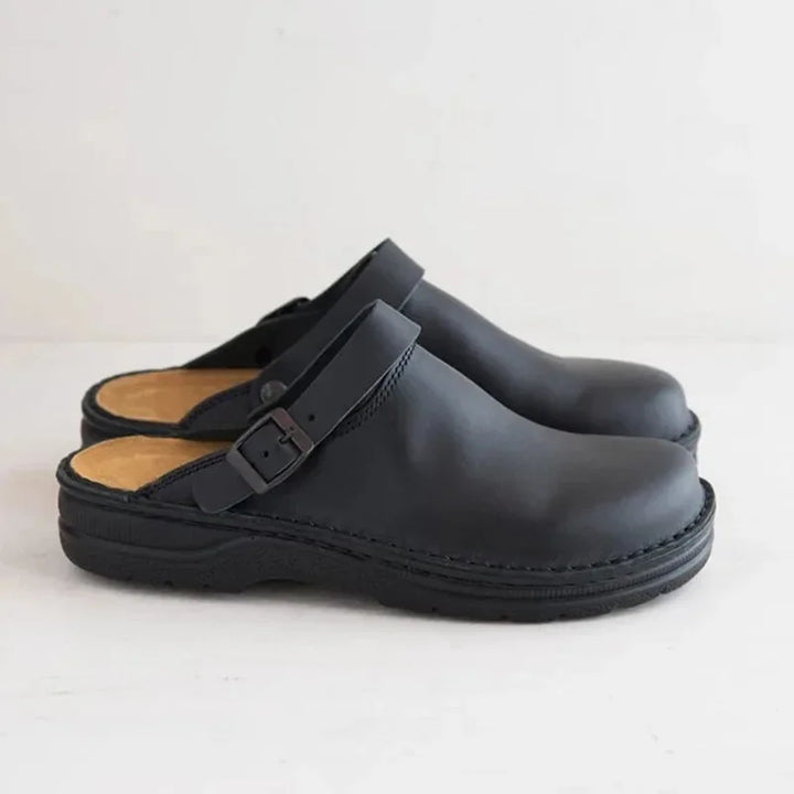 Toledo™ | Zuecos de piel con correa