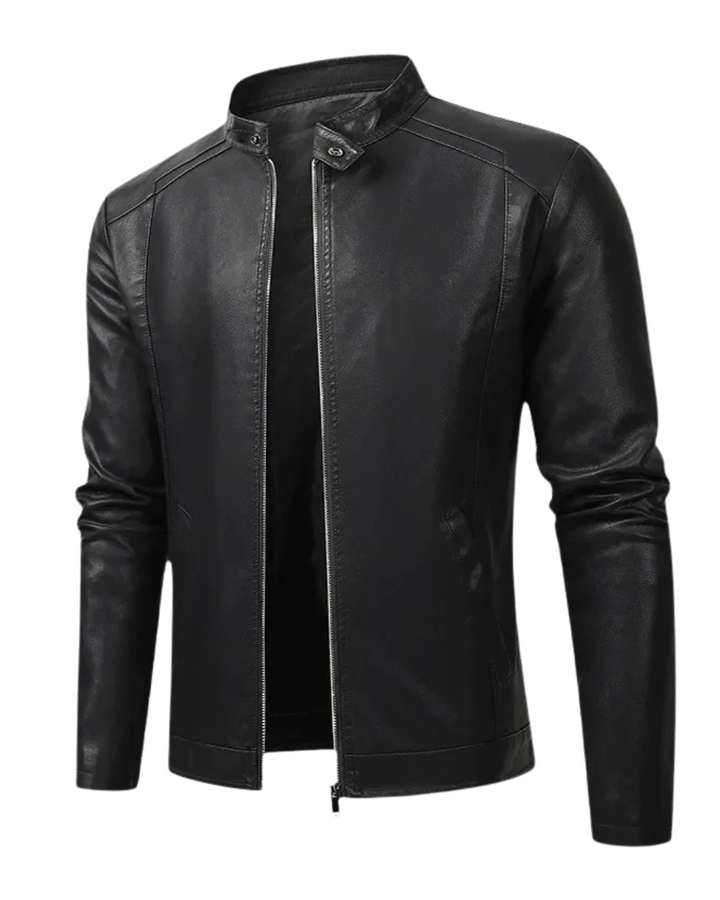 Miguel™ | Chaqueta de cuero elegante estilo hombre motociclista