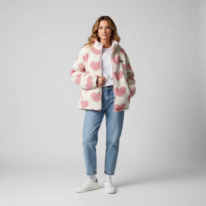 Rosa™ | Chaqueta Reversible con Corazones