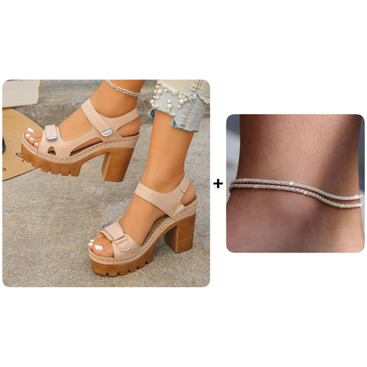 LAUREN | Sandalias de Plataforma de Una Correa para Mujer de Verano ☀️
