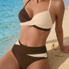 CARMINA™ | Bikini Moderno Marrón & Beige
