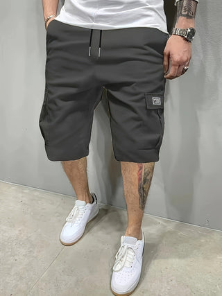 Pantalones cortos tipo cargo para hombre