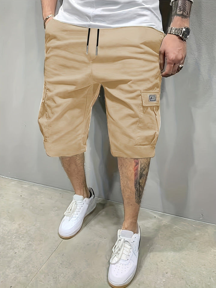 Pantalones cortos tipo cargo para hombre