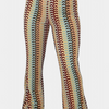 Carlie Pantalón Acampanado Estampado Retro