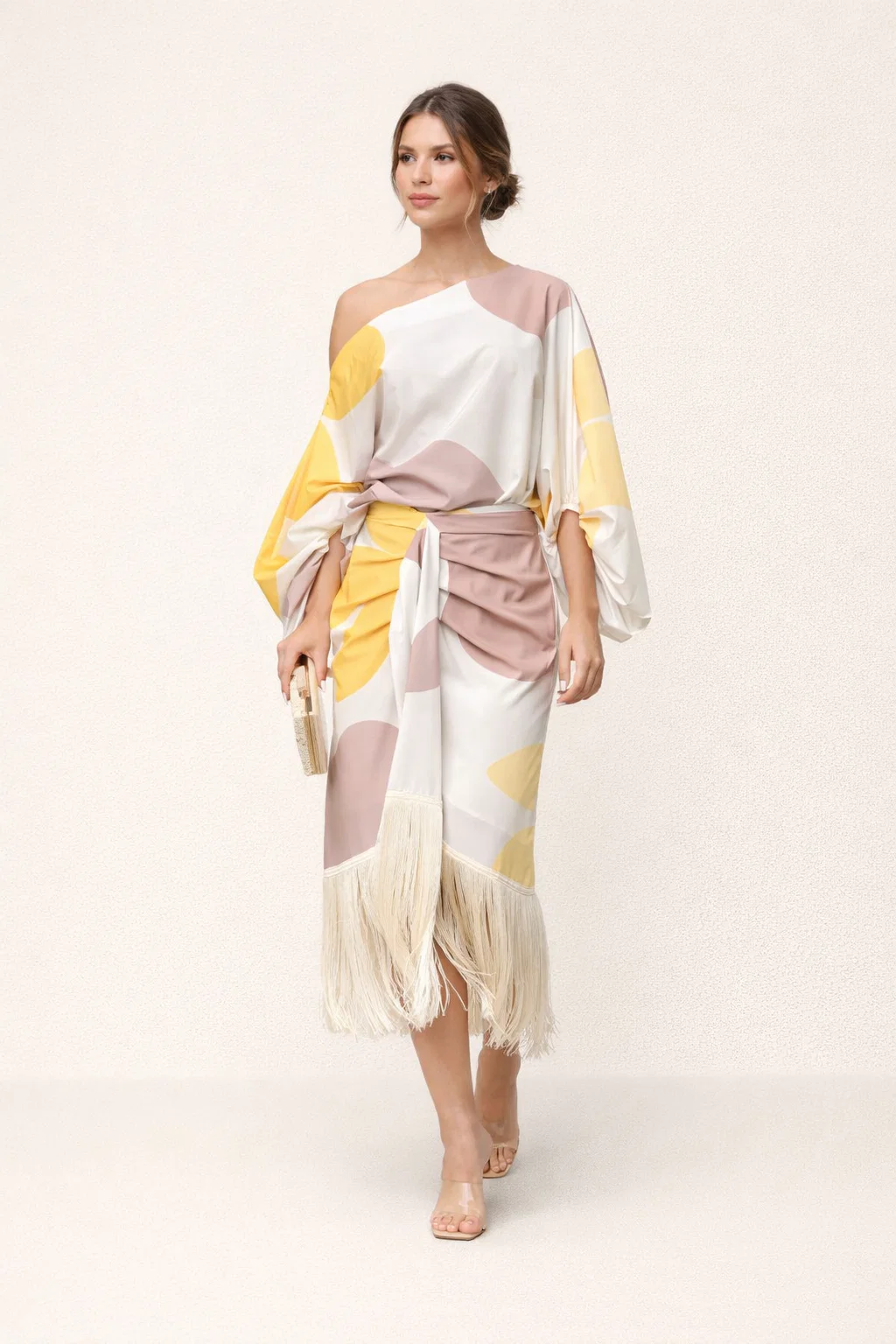 Antal - Conjunto Amarillo de Falda Valencia Drift