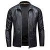 Francisco™ | Chaleco de cuero con cuello stand