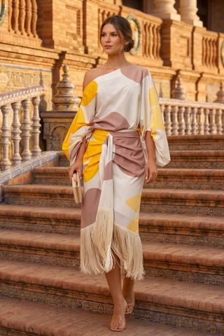 Antal - Conjunto Amarillo de Falda Valencia Drift