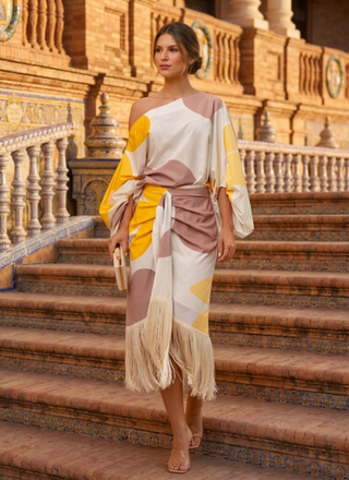 Antal - Conjunto Amarillo de Falda Valencia Drift