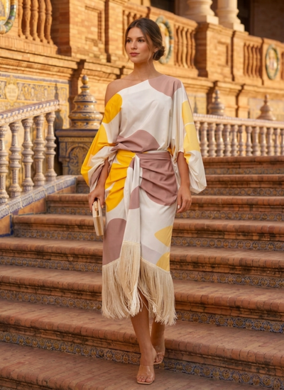 Antal - Conjunto Amarillo de Falda Valencia Drift